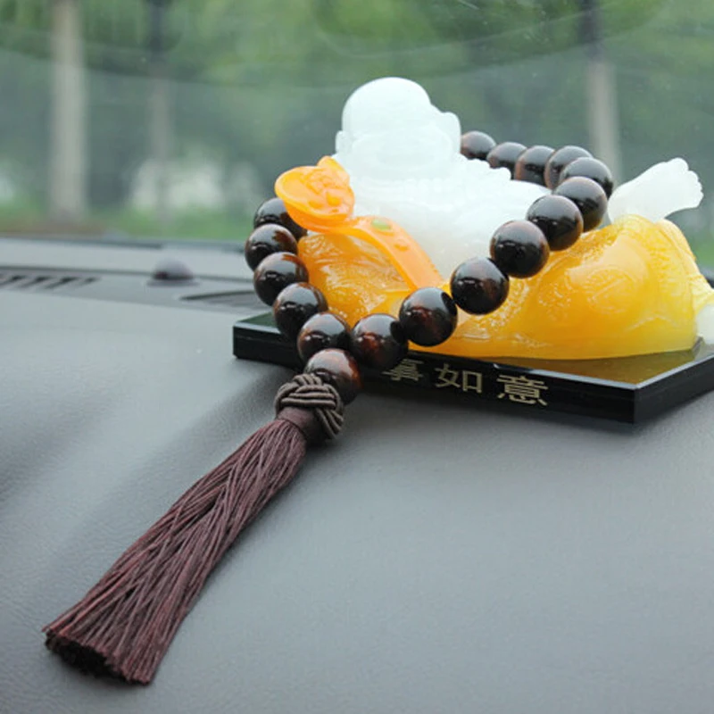 Wooden Buddhist Bead Car Rearview Mirror Pendant for BMW 1 2 3 4 5 6 7 Series X1 X3 X4 X5 X6 325 328 F30 F35 F10 F18 GT