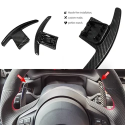 Substituição de fibra de carbono Paddle Shifter para Toyota Supra, Volante Shift, Extensão Tampa Trim, A90, MK5, 2019-2021, 2022