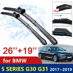 Essuie-glace de voiture pour BMW, série 5, G30, G31, 2017, 2018, 2019, 520i, 523i, 528i, 530i, 535i cape i, M5, 518d, 520d, 525d, 530d, 535d, Mcape d, xDrive