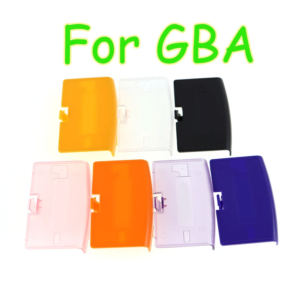 

100pcs Battery Cover Lid Door Replacement For GBA Back Door Case For Nintendo Gameboy Advance with logo 7 colors to choose