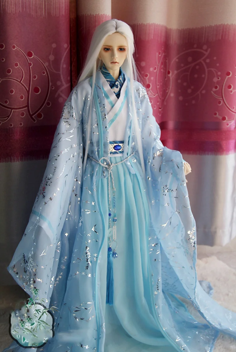 

1/4 1/3 BJD Clothes Accessories Chinese Ancient Costume Hanfu Dress Warrior Outfit For BJD/SD ID72 Strong Uncle 80cm Doll A0699