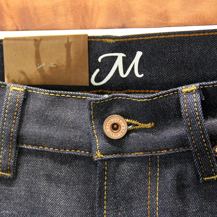 Youpin – jean rétro à oreilles rouges pour hommes, pantalon en denim, couleur primaire, décontracté, ample, droit, avec impression de cône