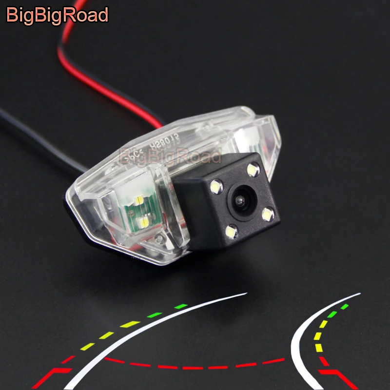 Car Intelligent Dynamic Track Rear View Reversing Camera For Honda New Fit Hatchback 2008-2011 CRV CR-V 2007- 2011