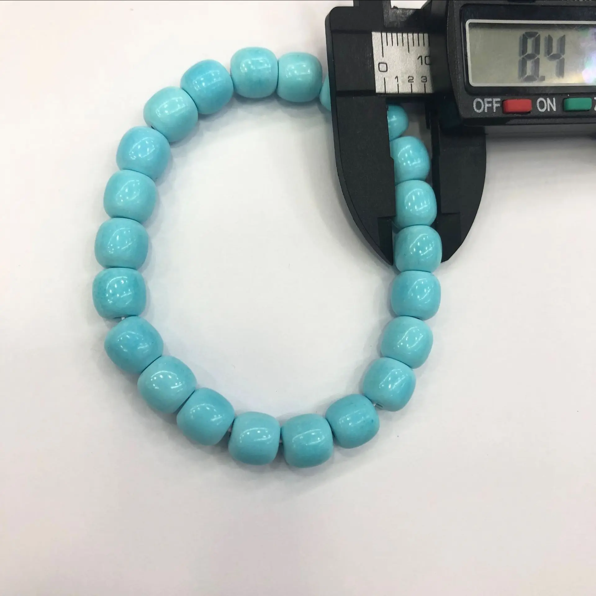 100% real Natural turquoise bracelet gemstone bracelet turquoise beads men women bracelets