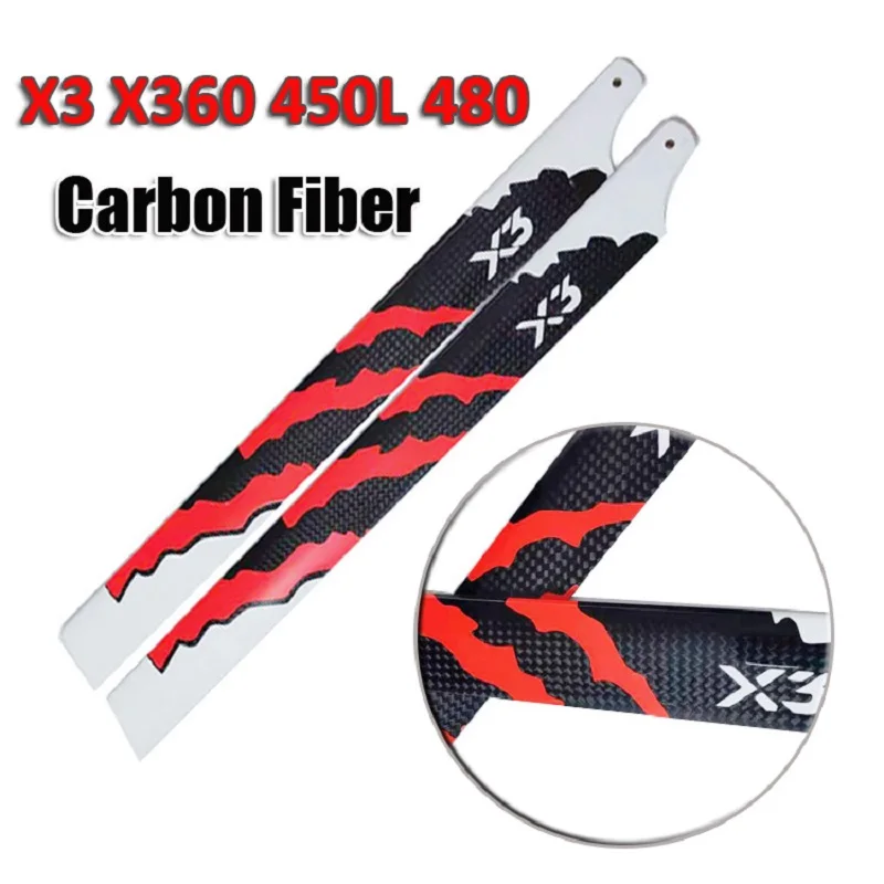 2pairs ALZRC 465 Helicopter Carbon Fiber 360mm Main Rotor Blade For Trex 450/450L 480 Helicopter