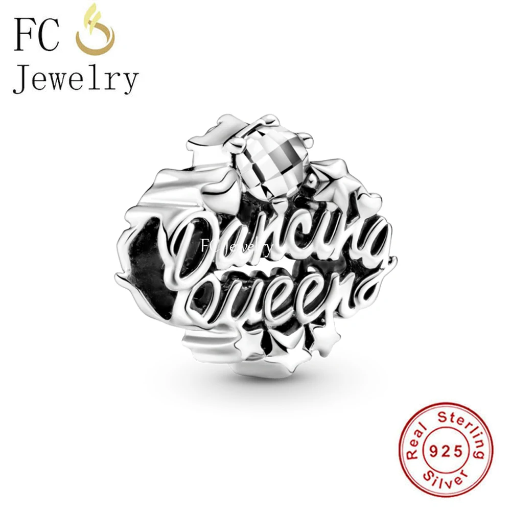 FC Jewelry Fit Original Pan Charms Bracelet Authentic 925 Sterling Silver Hollow Dancing Queen Bead For Making Women Berloque