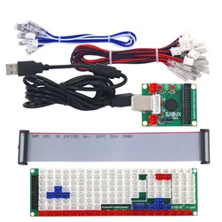 SJ@JX Development Keyboard Encoder Board Game Controller DIY LED Keyboard  Media Music USB Encoder 88/104 Keys Arcade DIY Kit