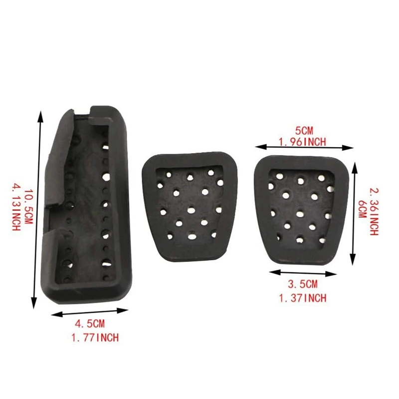 Car Pedals Gas Brake Clutch Accelerator Pedal Pad Plate Cover for Honda CITY 2013 - 2020 Vezel HRV HR-V 2015-2020(MT)