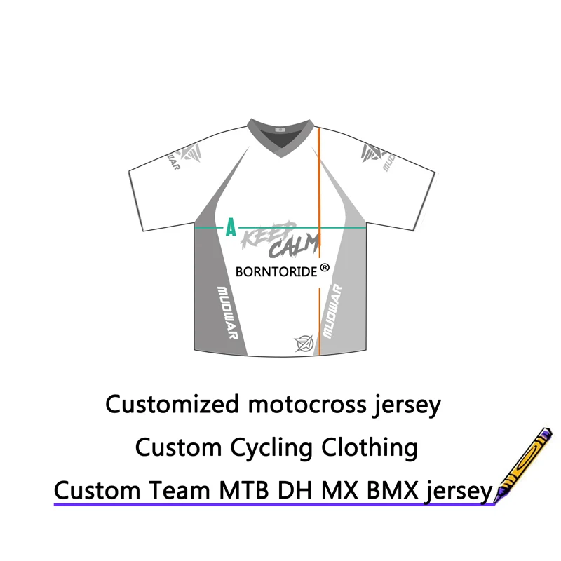 Custom Made: Logo Cycling Jersey Team Cycling Clothing Mountain downhill Bike Long Sleeve Short Sleeve Cycling Jersey Quick Dry