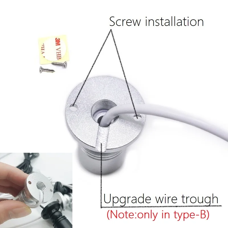 etrnLED USB 5V Led Spot Light 1W 3W Surface Mounted Cabinet Showcase Counter Jewelry Lamp Rotatable Angle Ceiling Mini Spotlight