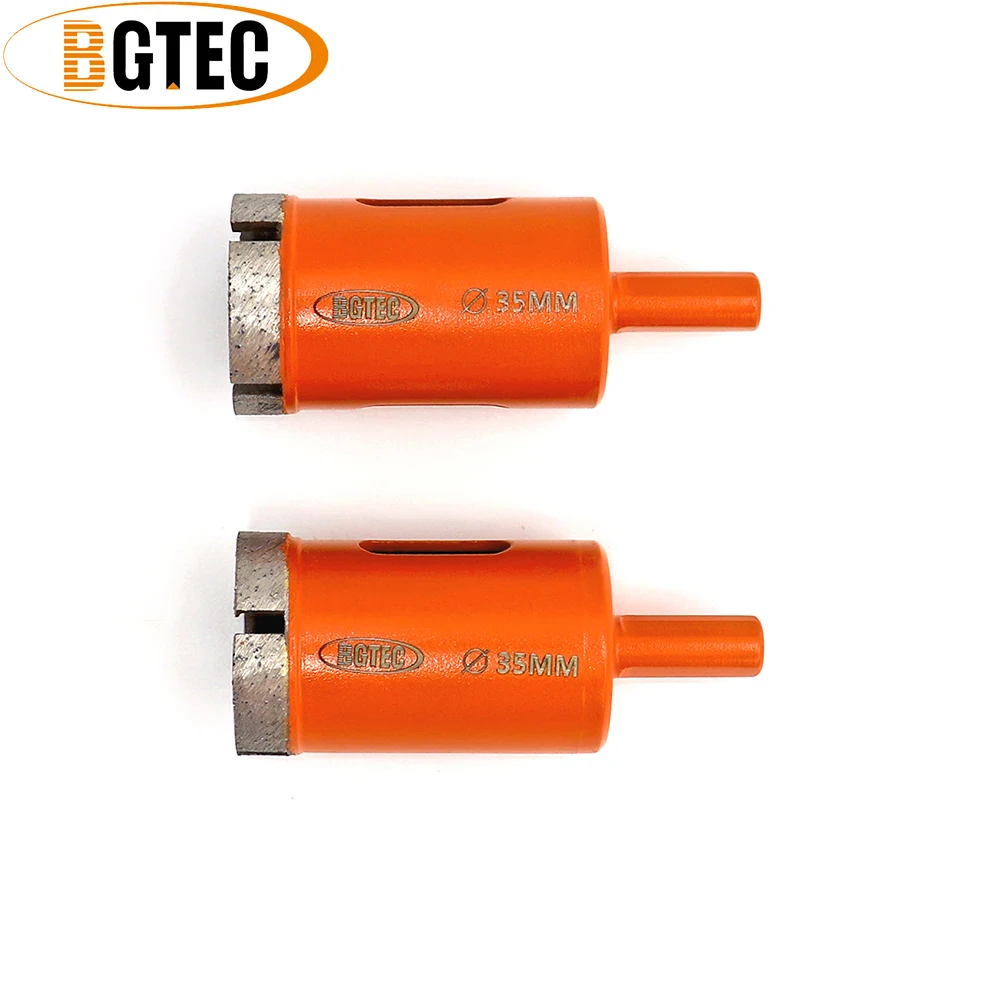 BGTEC 2 Đường Kính 35Mm Kim Cương Hàn Lõi Khoan Bits (Ướt) m14 Chủ Đề Cho Khoan Đá Hoa Cương Và Marbel Lỗ Cưa