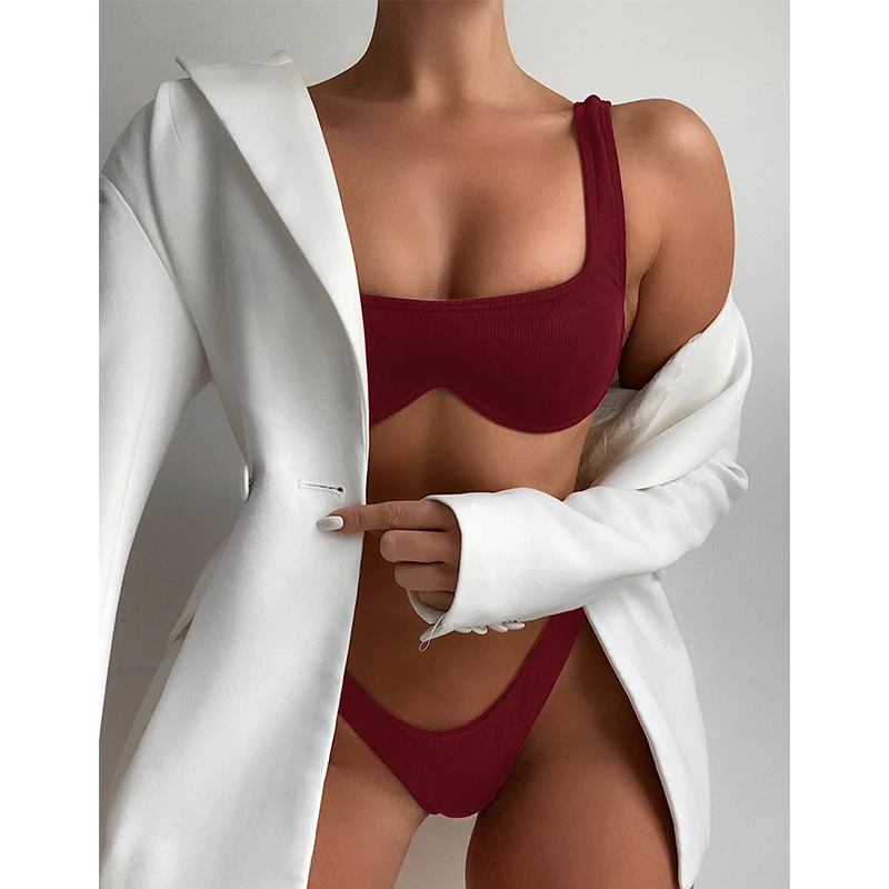 JyoJyo bikini Push up set 2021 costume da bagno Sexy con ferretto costumi da bagno donna taglio alto costume da bagno donna 2 pezzi costume da bagno sport