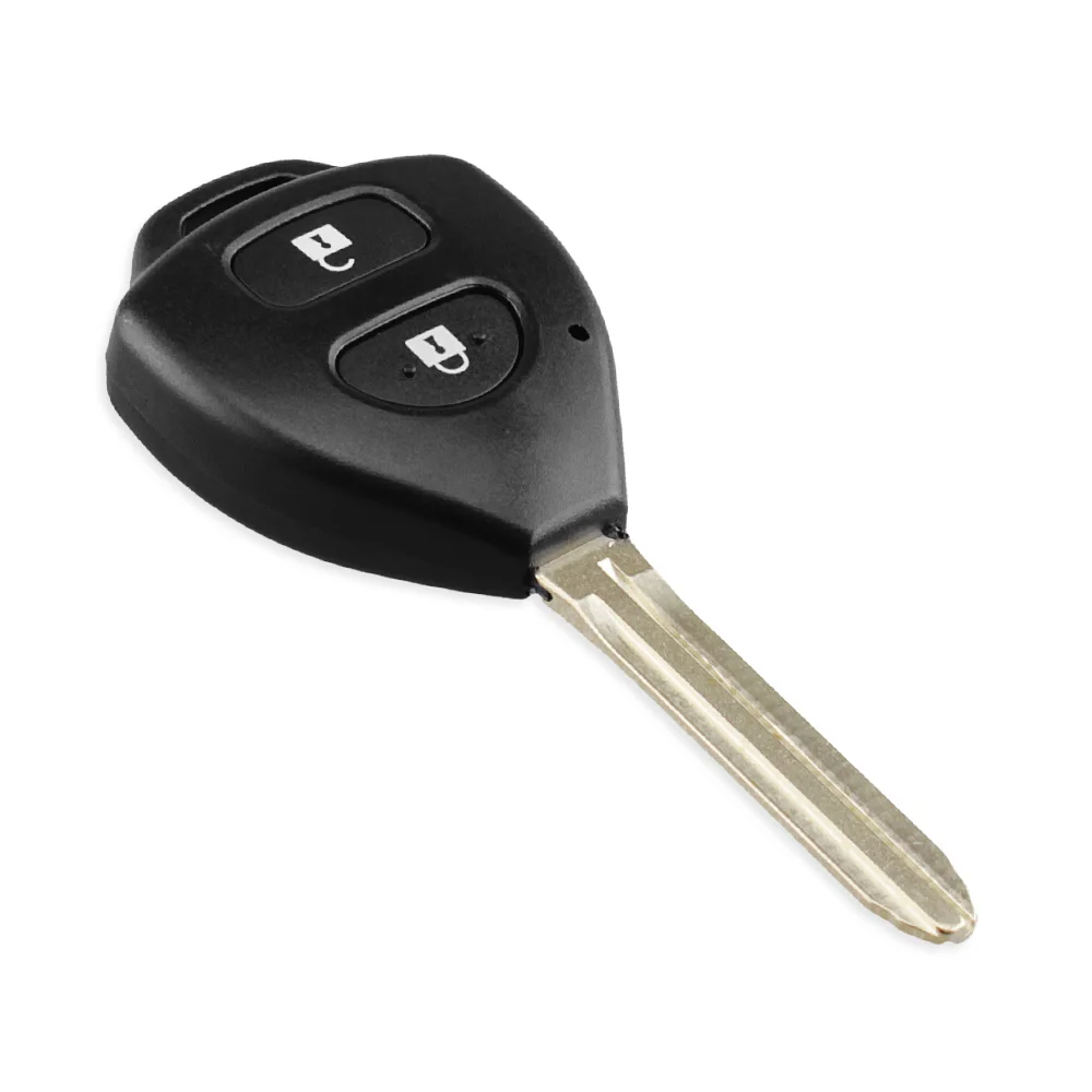 KEYYOU 2/3/4 przyciski obudowa pilota z klucz samochodowym Shell FOB dla Toyota Camry RAV4 Yaris Prado Tarago Corolla REIZ korona Avalon Venza