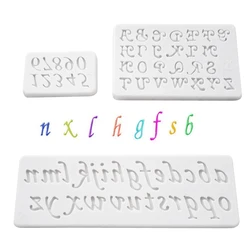 Alphabet Number Letter Silicone Mold Sugarcraft Cupcake Baking Mold Fondant Cake Decorating Tools