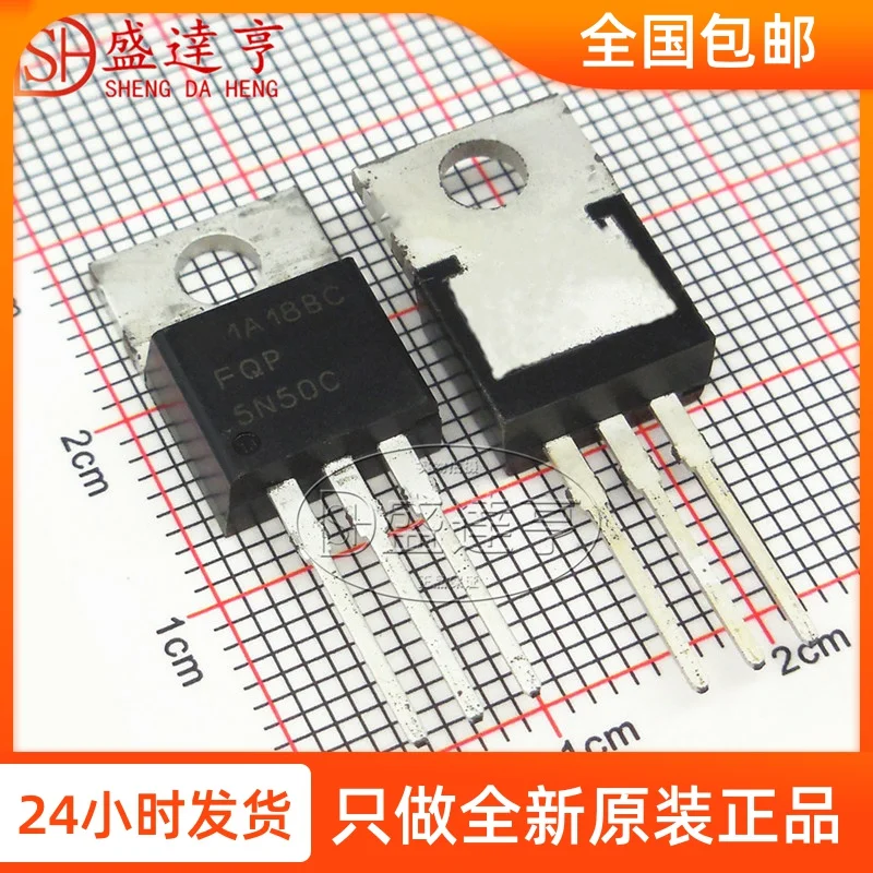 10Pcs/Lot FQP5N50C 5A 500V TO220 DIP MOSFET Transistor  NEW Original In Stock