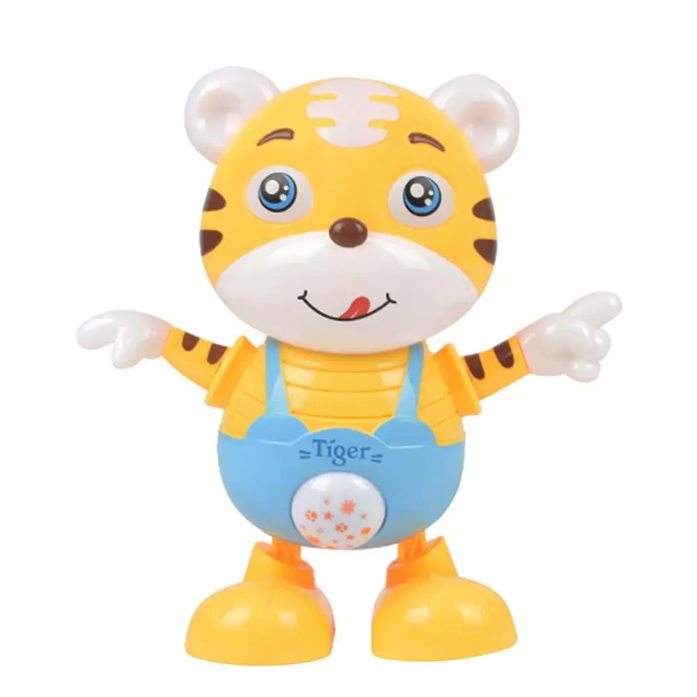 Interactive Toys Unique Dancing Tiger Musical Toys with Sound and Light Educational Learning Toys Infant Toys Christmas Birthday