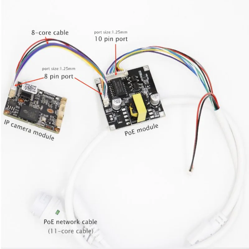 Isolated POE Module board for Security CCTV Network IP Cameras Power Over Ethernet 12V 1A output IEEE802.3af compliant