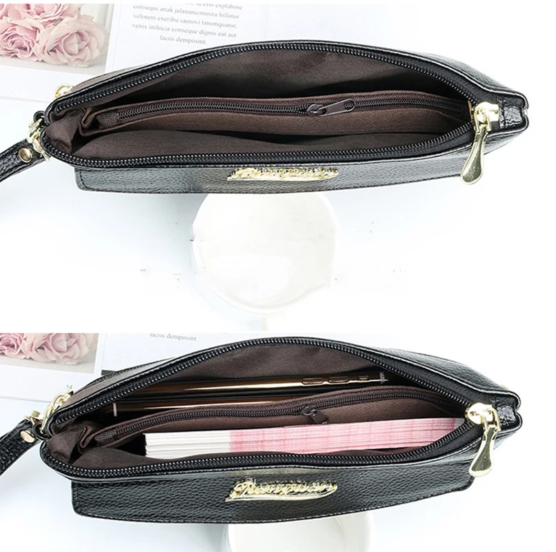 PU Litchi Grain Crossbody Bags for Women Shoulder Bags Removable and Adjustable Shoulder Strap New Fashion Clutch Bag