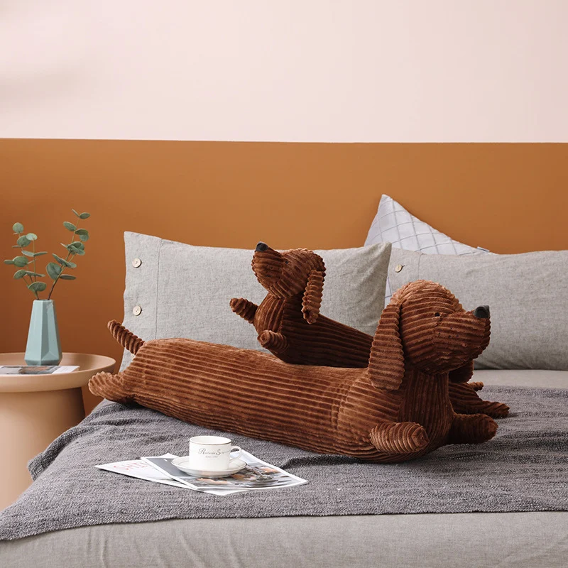 110cm Cartoon Fox Husky Shiba Inu Sausage Dog Plush Toys Soft Animals Dolls Cute Long Sleeping Pillow For Boys Girls Gift
