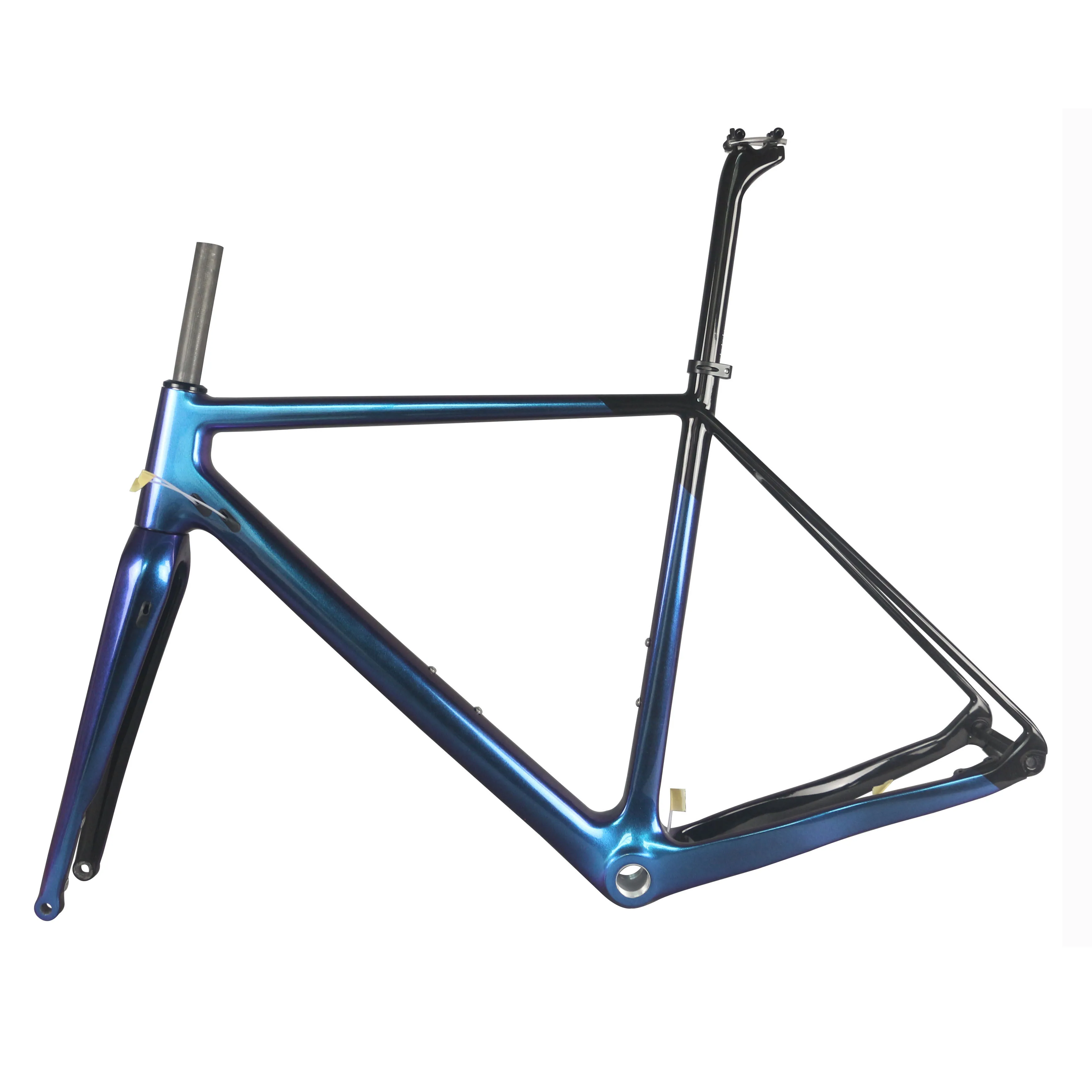 Seraph Chameleon Paint Flat mMount Disc Gravel Frame GR029 Full Carbon Fiber T700 Customized