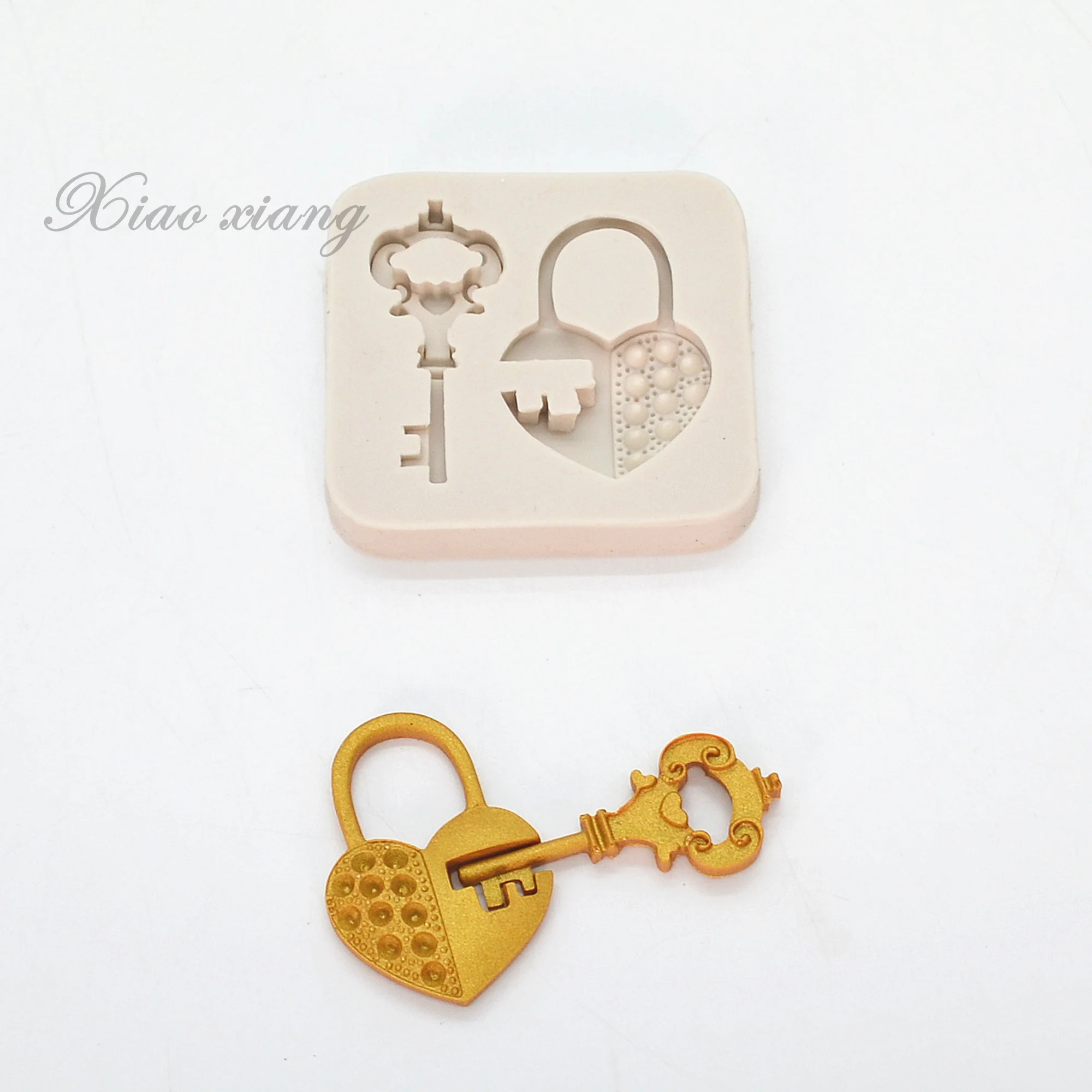 Keys And Locks Resin Silicone Molds Kitchen Baking Tools DIY Cake Pastry Fondant Moulds Chocolate Lace Decoration Supplies