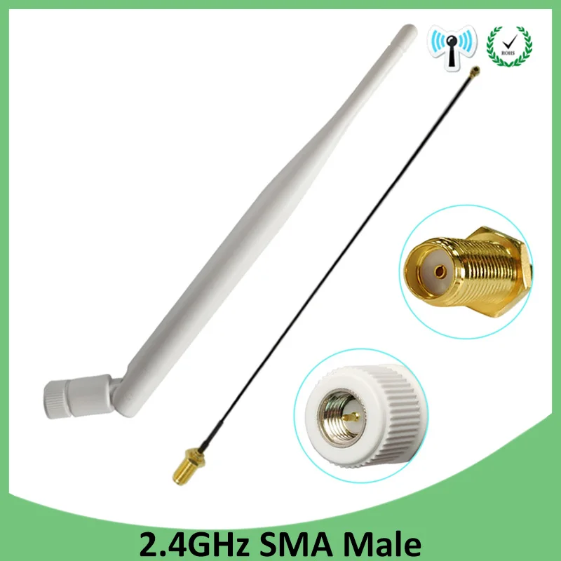 

5 шт., 2,4G Антенна 5dbi sma male wlan Wi-Fi 2,4 ГГц