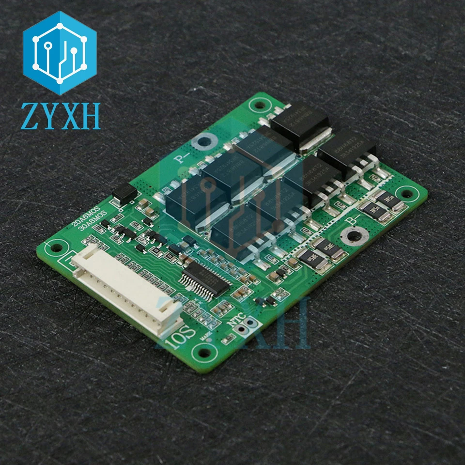 Li-ion 3.6V 3.7V 10S BMS 20A 30A 36V 18650 Battery Charge Board Balance Equalize PCM Short Circuit Protection For Ebike/Escooter