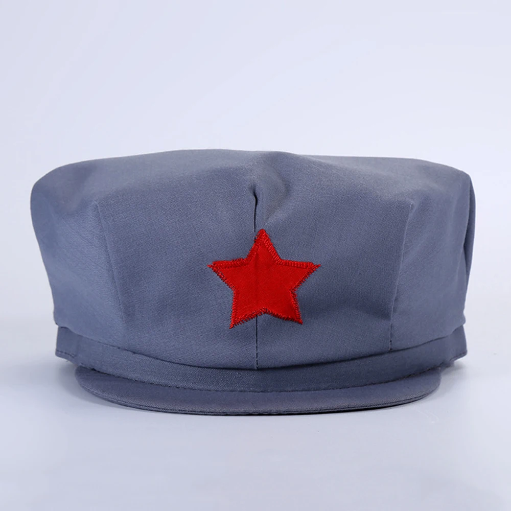 Souvenir Chinese Army Liberation Hat Military Cap With Red Five Star