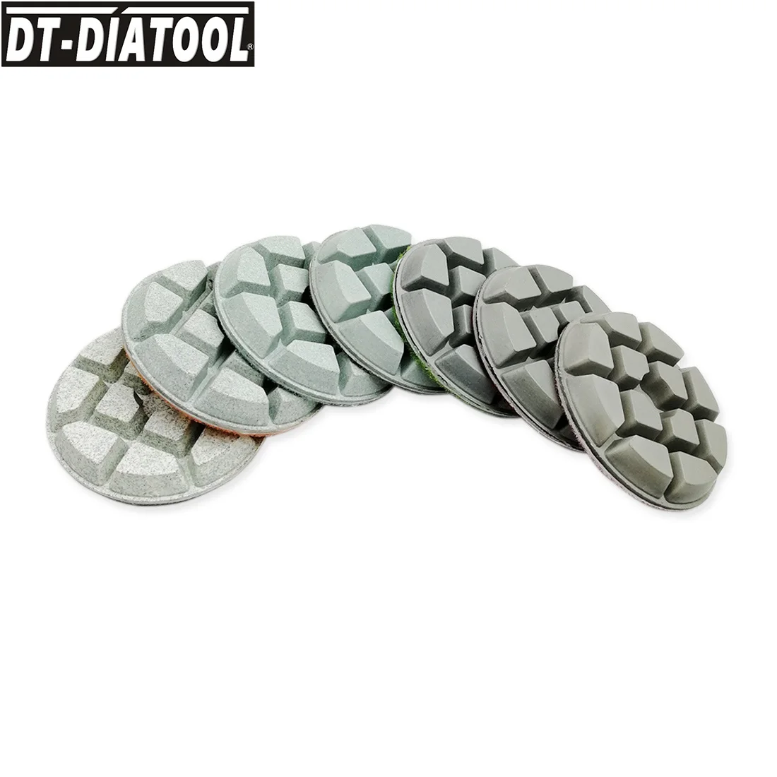 DT-DIATOOL 6 Cái/bộ Đường Kính 80 Mm/3 "Kim Cương Nhựa Liên Kết Bê Tông Chà Nhám Đĩa Tầng Gia Hạn Miếng Đánh Bóng Sửa Chữa sàn Bê Tông