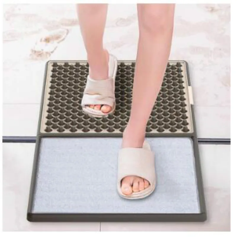 Automatic Foot Mat Sanitizing Footbath Mat Disinfecting Floor Mat Water Absorbent Door Pad for Hotel Restaurant Home Shop WY817