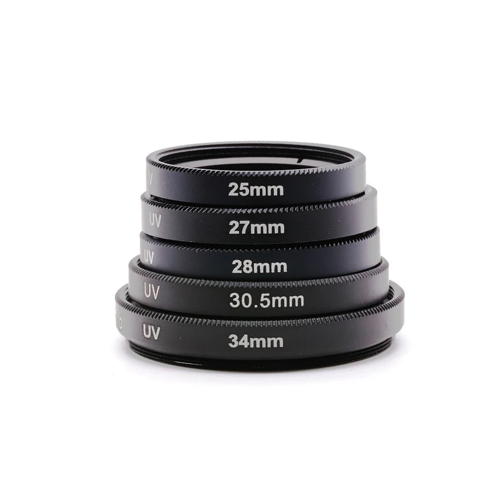 25mm 27mm 28mm 30.5mm 34mm UV Protection Filter Camera Protection Filter + Lens Cap Protection Cover Lens Front Cap