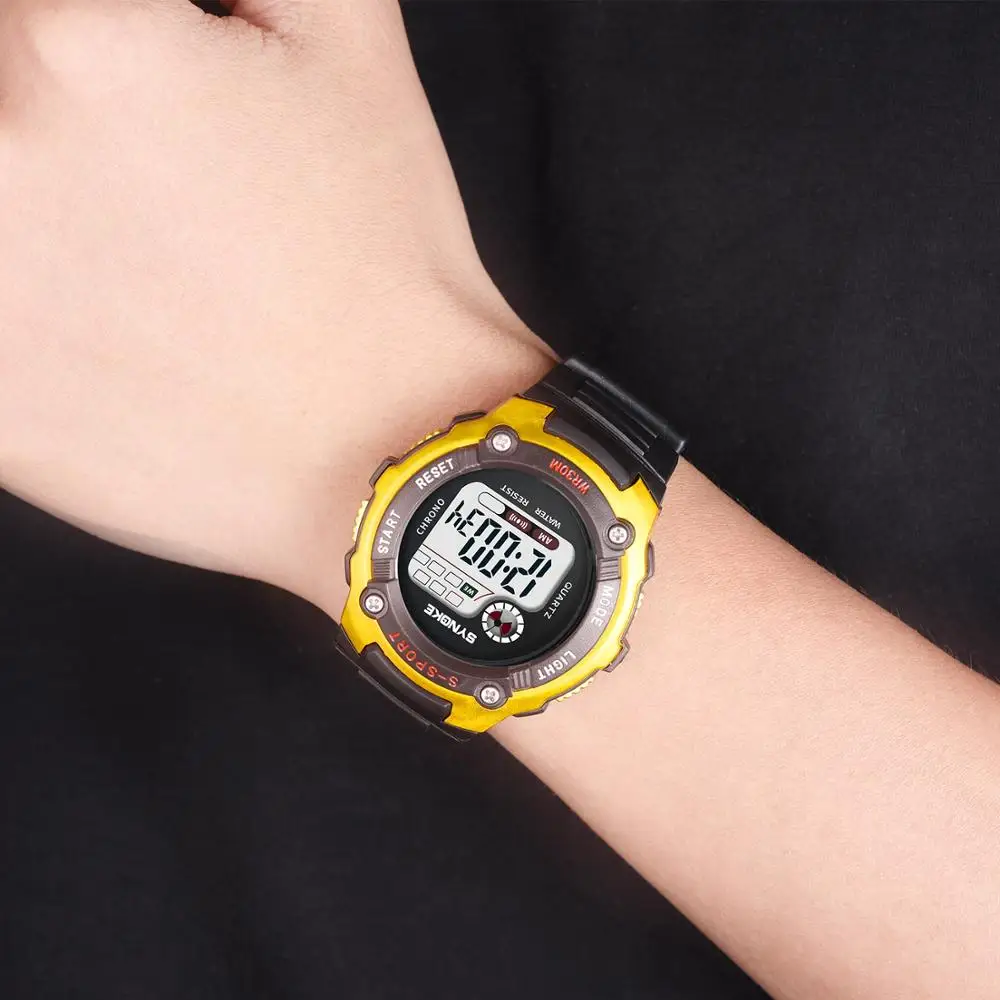 Garçons enfants montres LED numérique SYNOKE magasin phare officiel Montre électronique pour garçons filles Sport étudiant Montre pour enfants