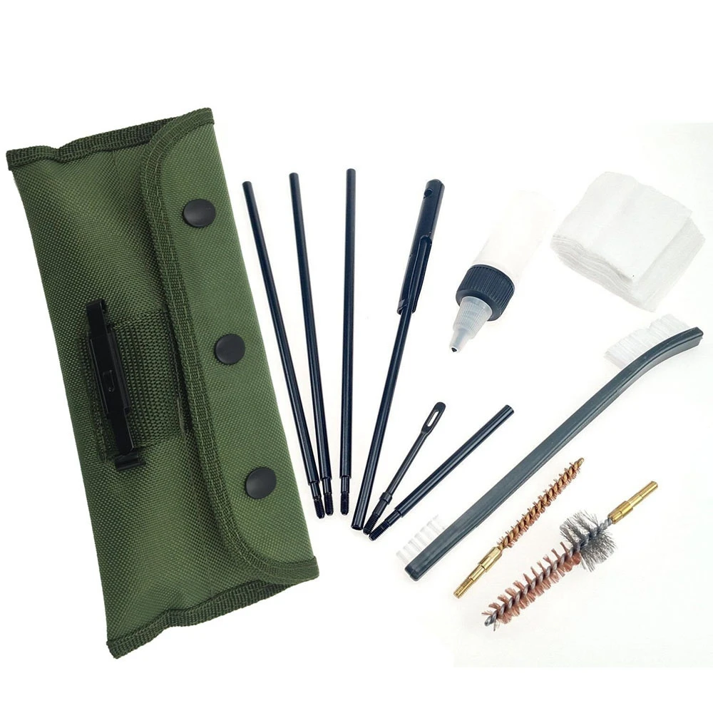 10pcs AR-15 / M16 Gun Cleaning Kit .22 22LR .223 556 Rifle Gun Brushes Set 20 - 25 Caliber Cleaning Kit Gun Accessories