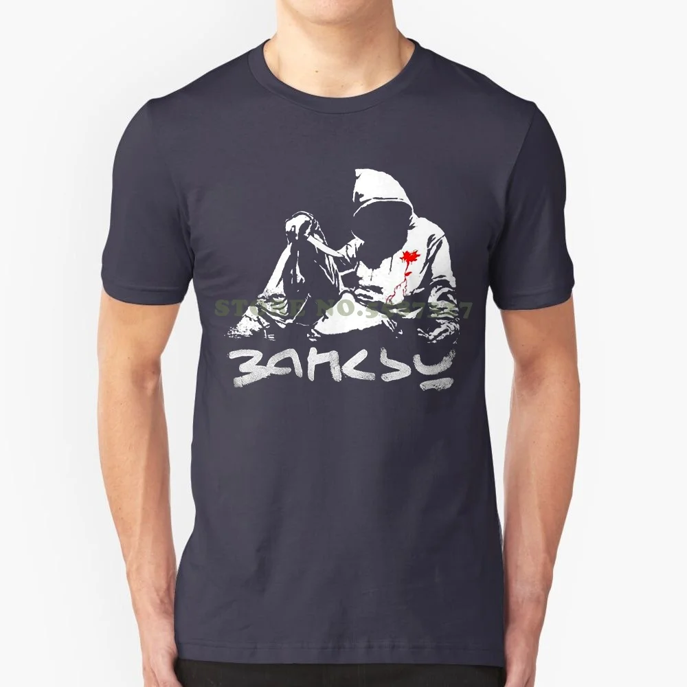 Mans Unique Cotton Short Sleeves O-Neck T Shirt Mens Banksy Knife T-Shirt Tees T Shirt-8ball Originals Tees