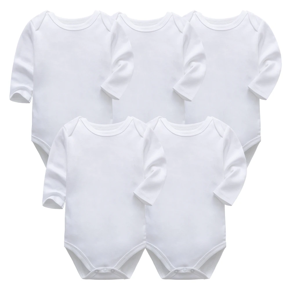 Bebê bodysuit para recém-nascidos, roupas masculinas pretas de manga longa para bebês de 0-24 meses