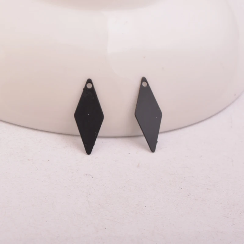 100 Stück AC10969 7*18mm Quadratische Anhänger Rhombus Ohrring Anhänger Zubehör für Damen Bijoux Geometrisch – Detail 12