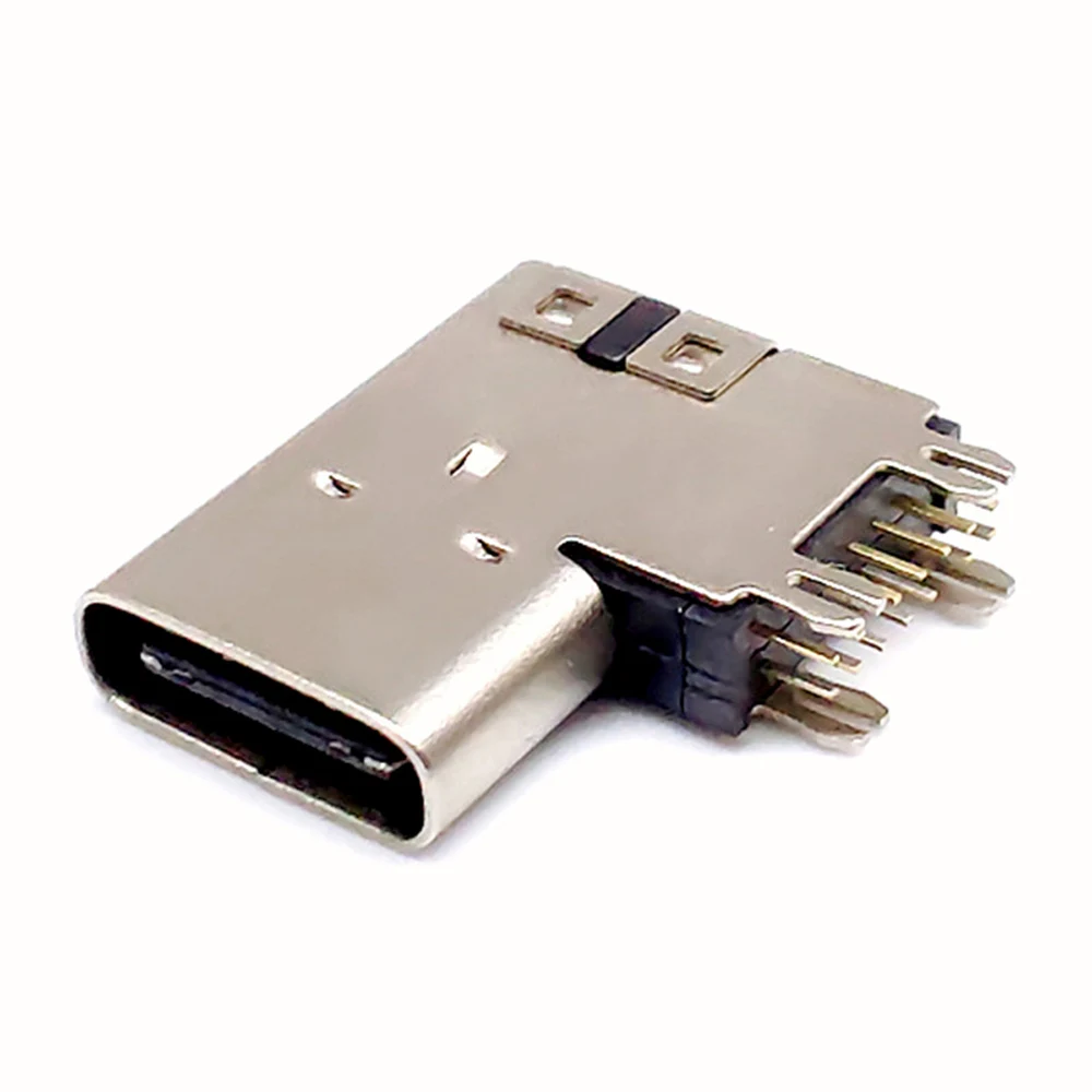 2pcs 5pcs Type-c 14 Pin Plug-in DIP Power Strip Mount High Quality Female 90 Degrees USB 3.1 Charging Port Jack Socket Connector