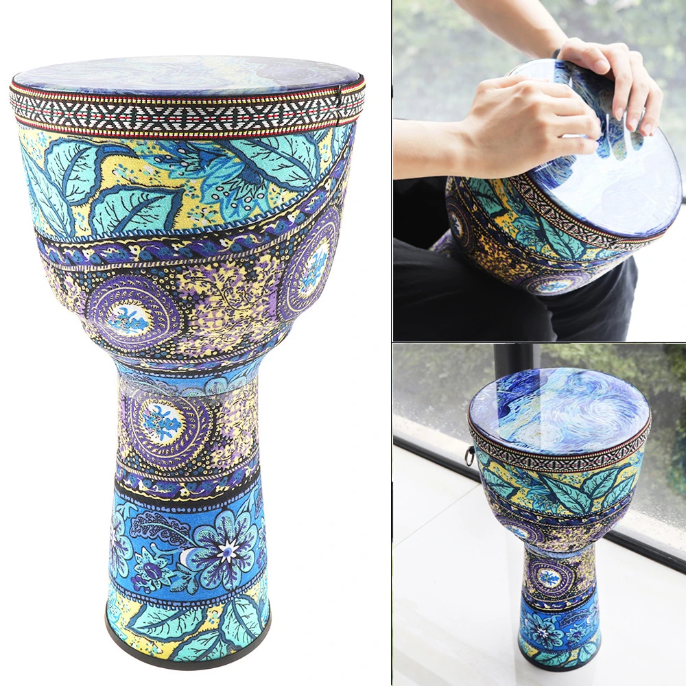 

4 Inch / 6 Inch / 8.5 Inch High Quality Professional African Djembe Drum Colorful Wood Good Sound Traditional Musical Instrument