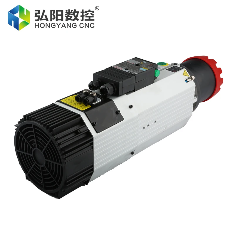 ATC Spindle 9kw ISO30 Motor Air Cooling 24000rpm 220V / 380V Hanqi HQD Wholesale CNC Milling  Router ATC Spindle