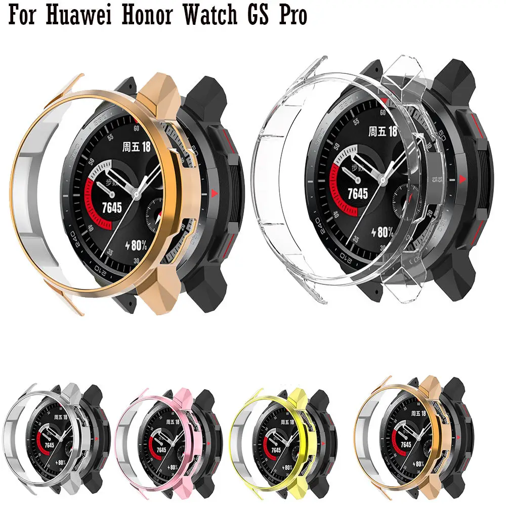 Screen Protector Cases For Huawei Honor Watch GS Pro SmartWatch Protective Case Cover TPU Shell Replacement Accessories Frame