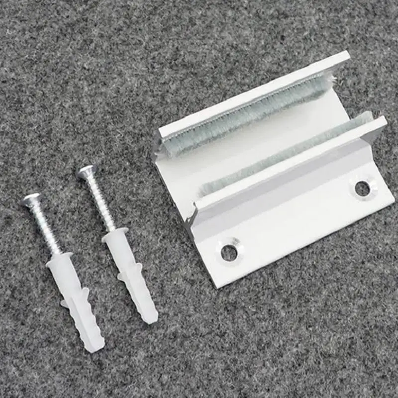 2pcs Aluminum Alloy Sliding Glass Door Bottom Floor Guide Practical Stay Roller