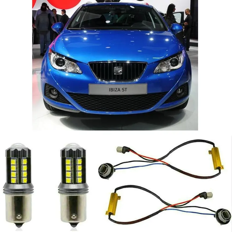 

Fog lamps for SEAT Ibiza 4 IV ST 6J8 6P8 Stop lamp Reverse Back up bulb Front Rear Turn Signal error free 2pc