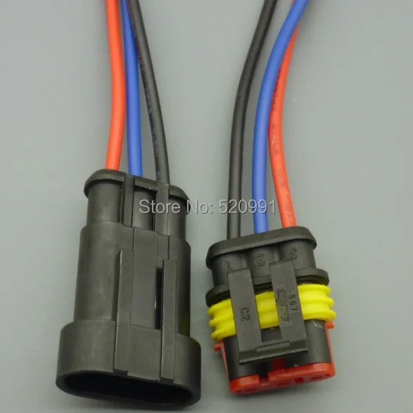 shhworldsea 3Pin 14cm 1.5mm Car Electrical Wire Connector Plug With Electrical Wire Cable Car Auto Truck Wire Harness