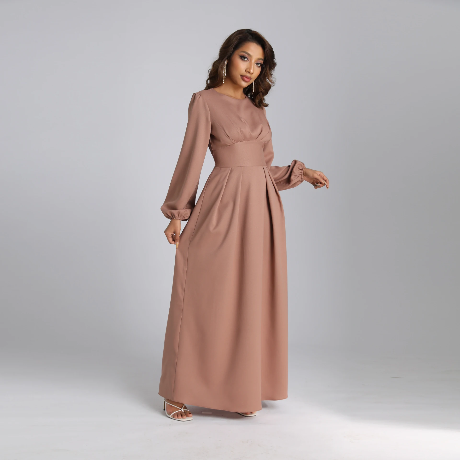 Frauen Neue Langen Abend Prom Kleider Arabischen Muslimischen Oansatz elegante mode frauen kleid