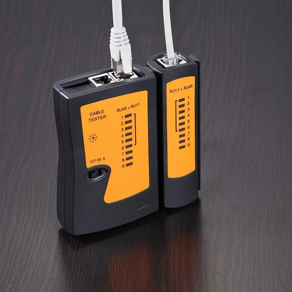 RJ45 Cable lan tester Network Cable Tester RJ45 RJ11 RJ12 CAT5 UTP LAN Cable Tester Networking Tool network Repair Anti-light