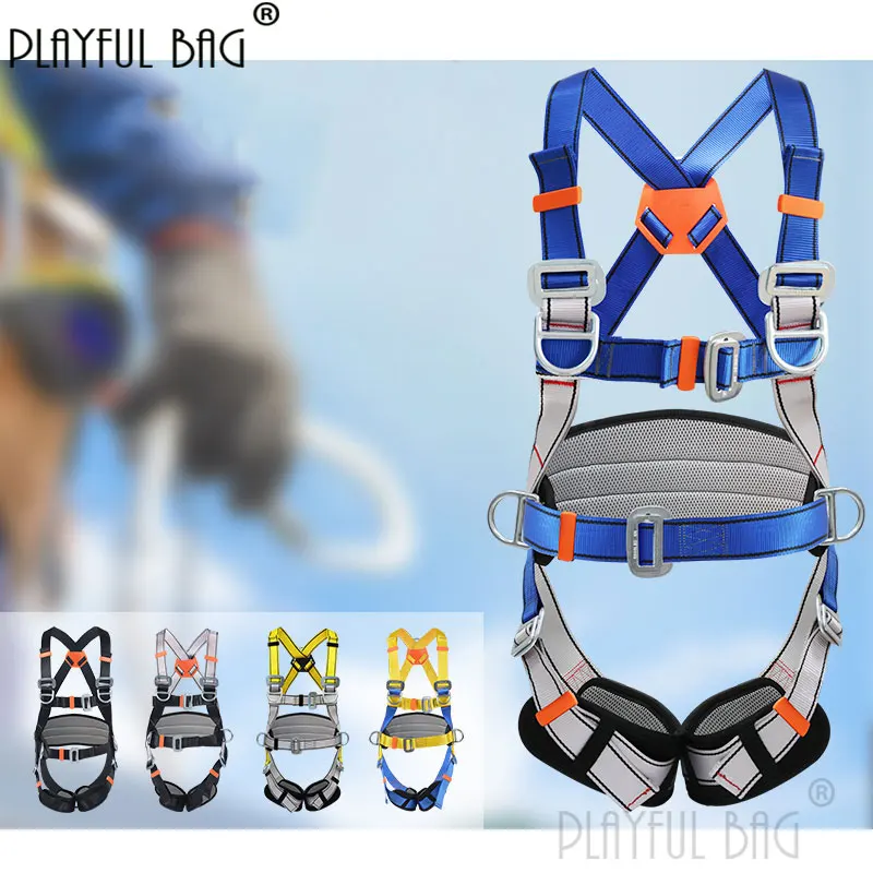 

PB Playful bag Full body Polyester Safety Belt Waist cover high work safety belt Outdoor Electric construction protection ZL75