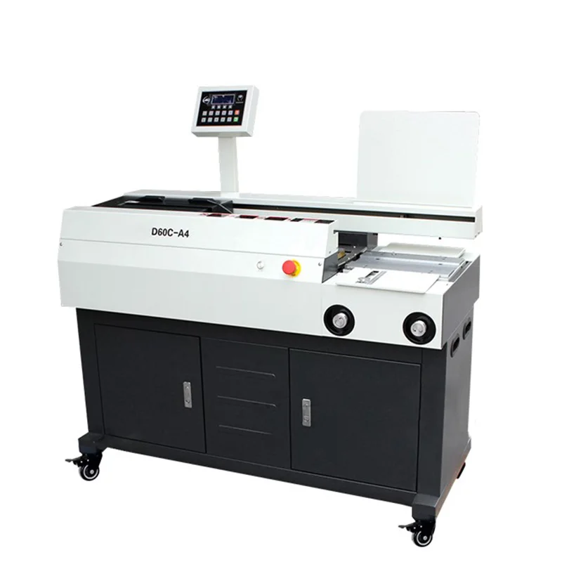 Automatic glue D60C-A4 binding machine automatic glue binding machine with side glue bidding voucher book binder