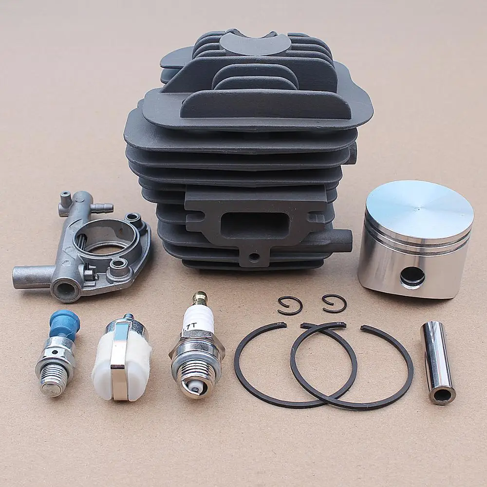 45mm Cylinder Piston Pin Oil Pump Kit for Oleo-Mac 952 Master Chainsaws Part Spark Plug 50082012