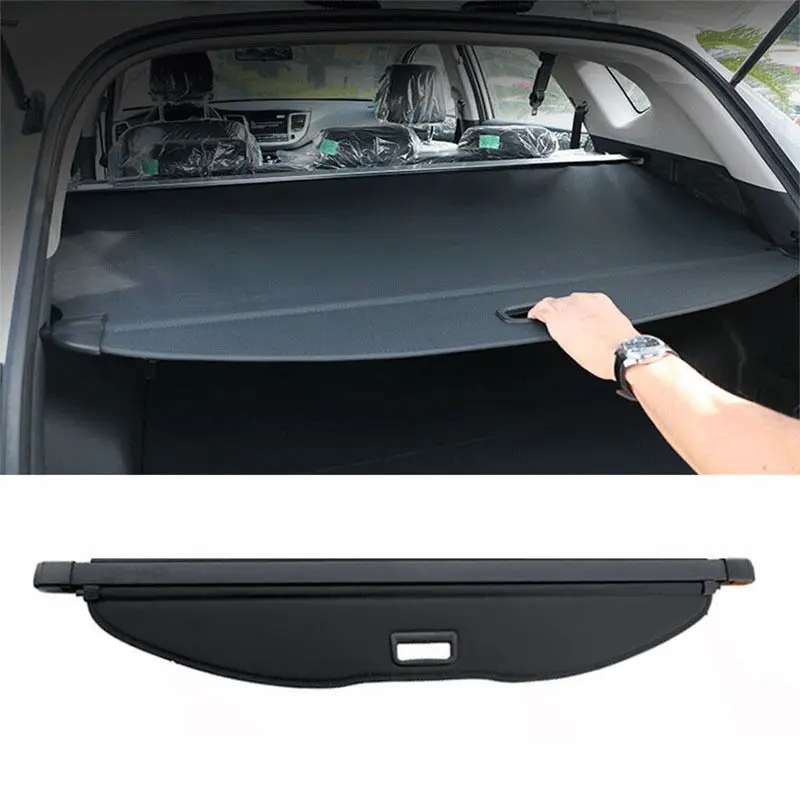 Fit For Honda Vezel HR-V 2014 2015 2016 Hot Black Retractable Rear Cargo Trunk Cover Trim