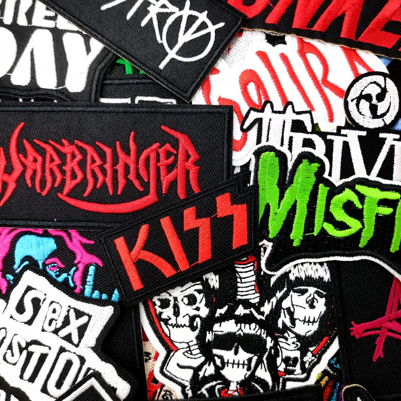 Rock Band Ijzer Op Patch Naaien Op Patches Geborduurde Applique Kleding Kleding Accessoires